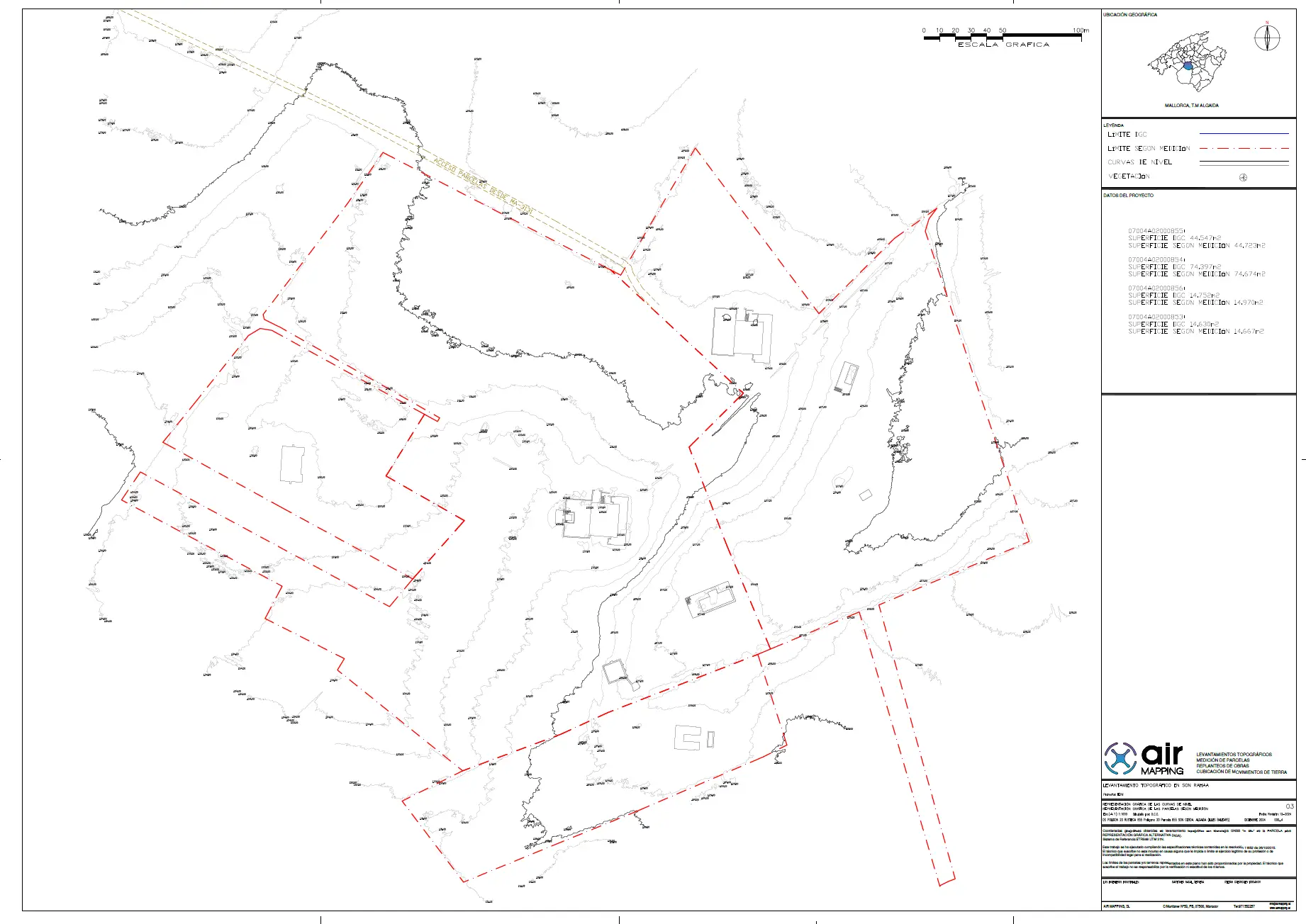 Planos e informes topográficos - air Mapping mallorca