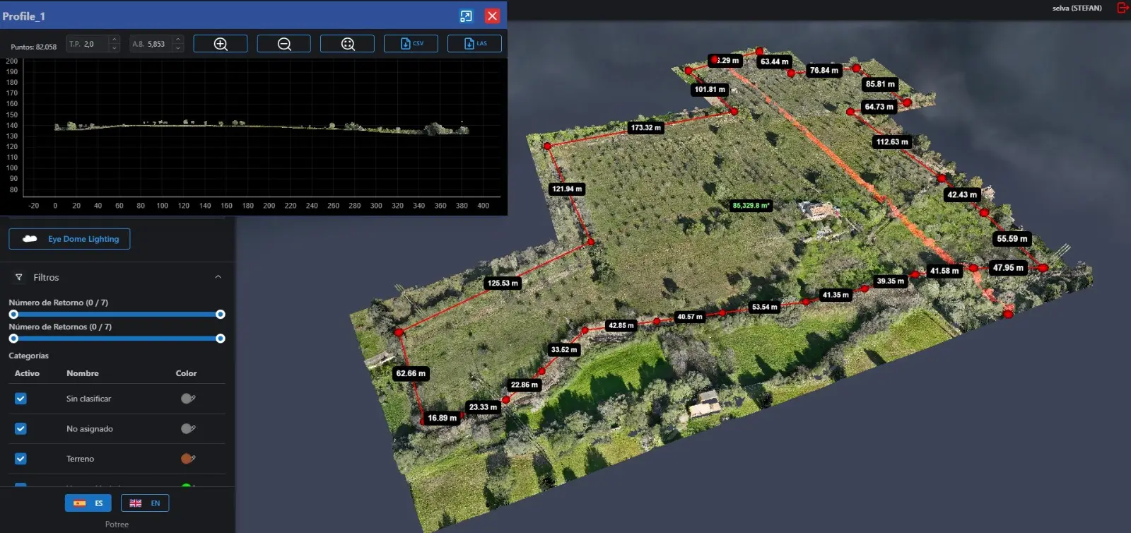 Nube de Puntos con Drones - air mapping